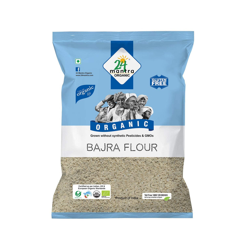 24 Mantra Organic Bajra Flour Flour 24 Mantra 2 LB 