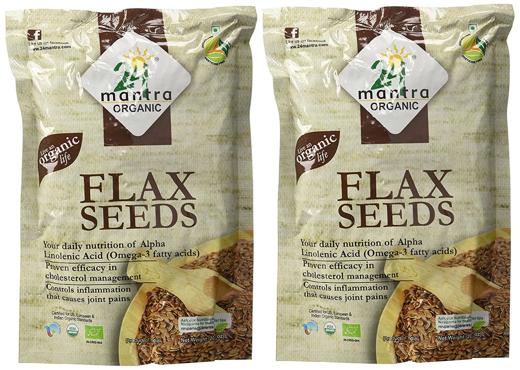 24 Mantra Organic Flax Seed Spice 24 Mantra 7 Oz / 200 g 