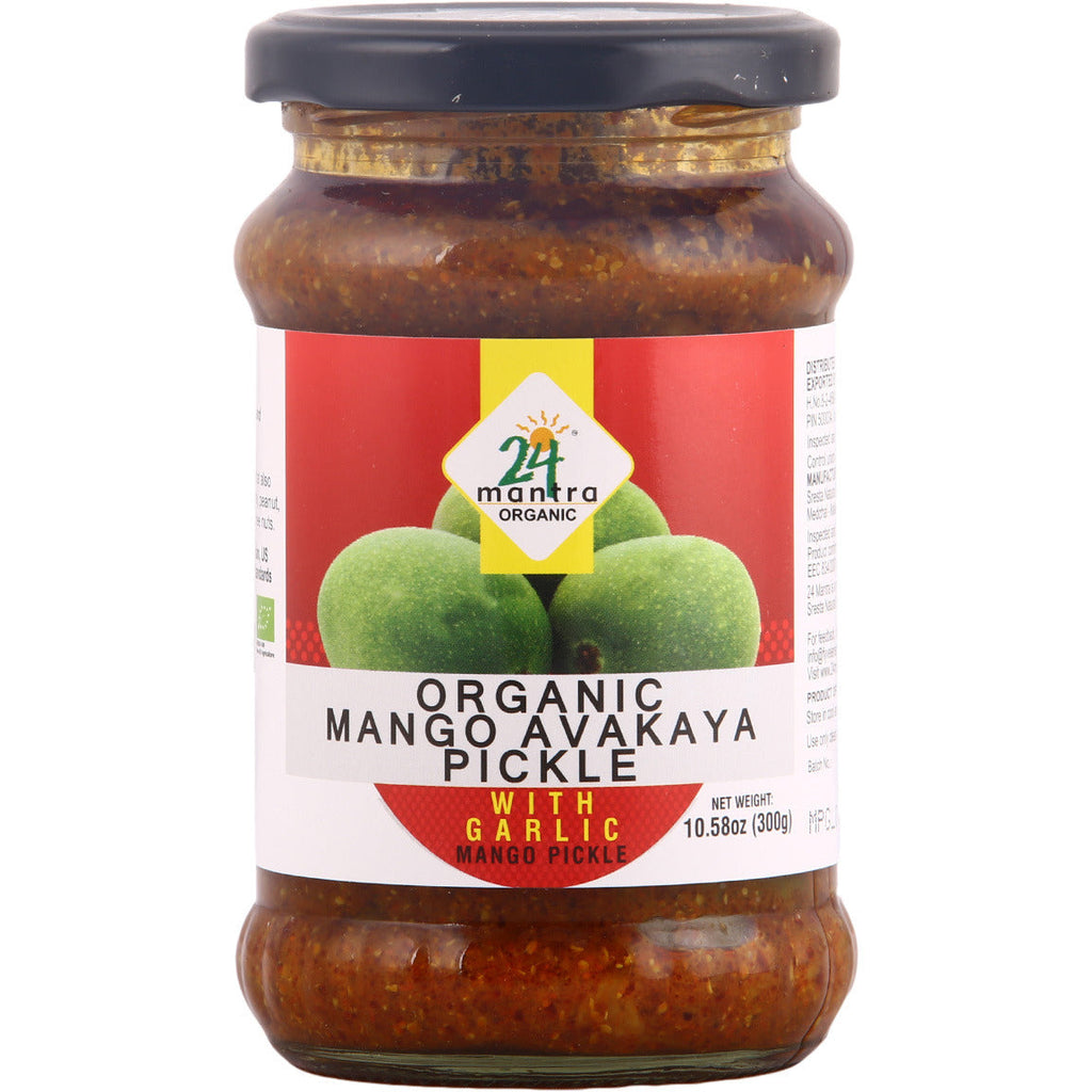 24 Mantra Organic Mango Avakay with garlic Pickle 24 Mantra 300 Grams 