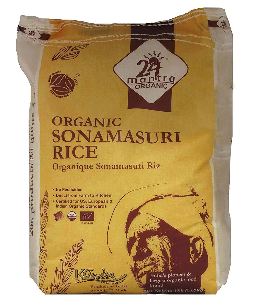 24 Mantra Organic Sona Masuri Rice Rice 24 Mantra 20 LB 