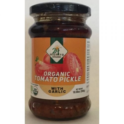24 Mantra Organic Tomato Pickle With Garlic Pickle 24 Mantra 300 Grams 