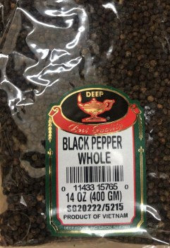 Deep Black Pepper Whole Spice Deep 14oz 