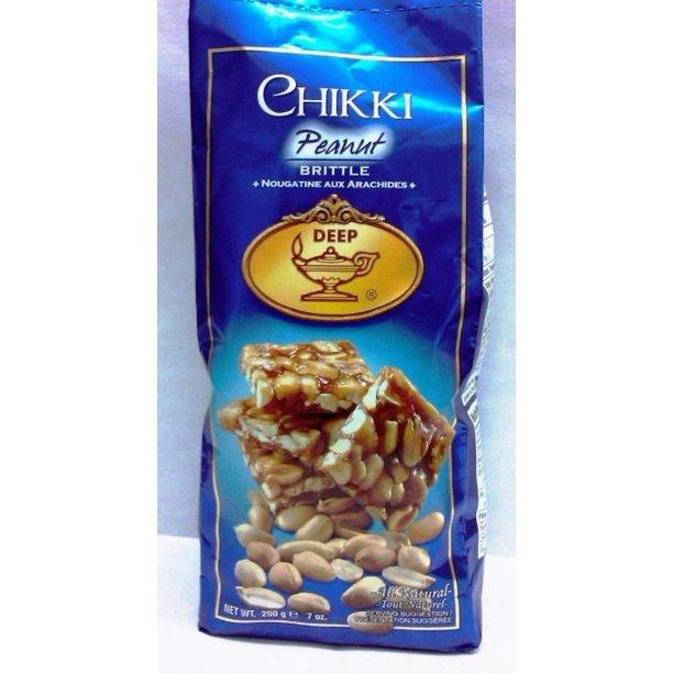 Deep Peanut Chikki Bar Snacks Deep 7 oz / 200 g 