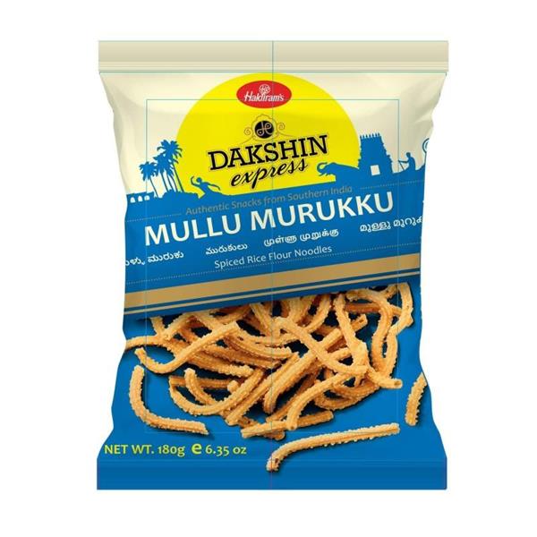 Haldiram Dakshin Express Mullu Murukku Snacks Haldirams 180 grams 