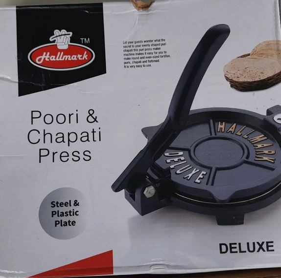Hallmark Deluxe Poori And Chapati Maker Cookware Sri Sairam Foods 6 inches Diameter Stainless Steel 