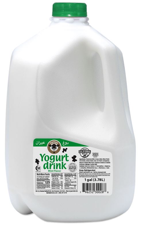 Karoun Yogurt Drink Lassi Mint Flavor Yogurt Karoun 3.78L (1 Gallon) 