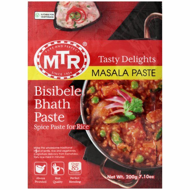 MTR Bisi Bele Bath paste Instant Mix Rani Foods 200 grams 