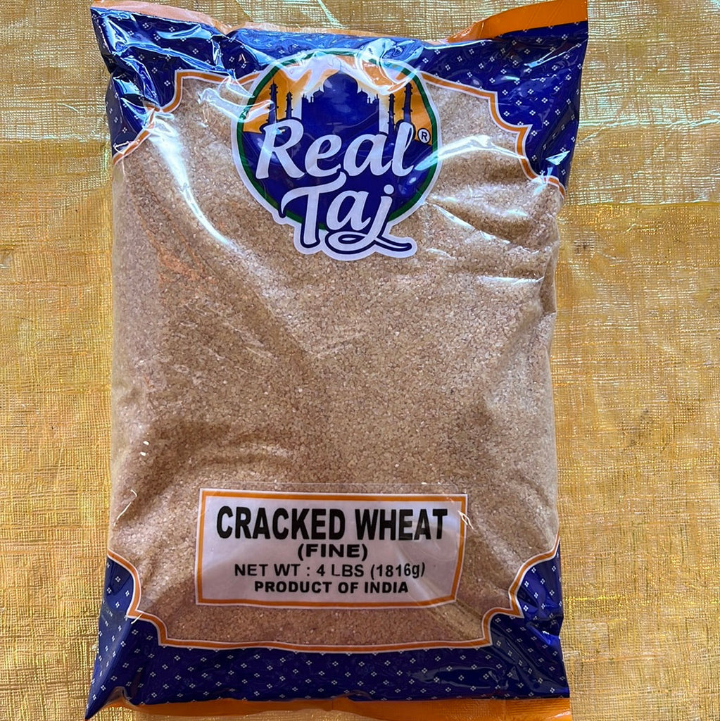 Real Taj Cracked Wheat Fine Flour Prayosha Spices 4 lbs 