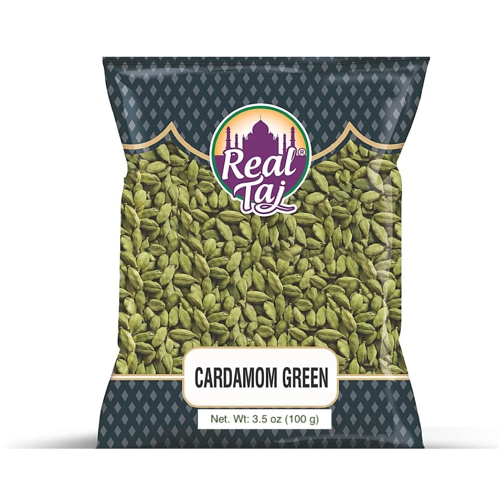 Real Taj Green Cardamom - Elaichi Spices Prayosha Spices 100 Grams 