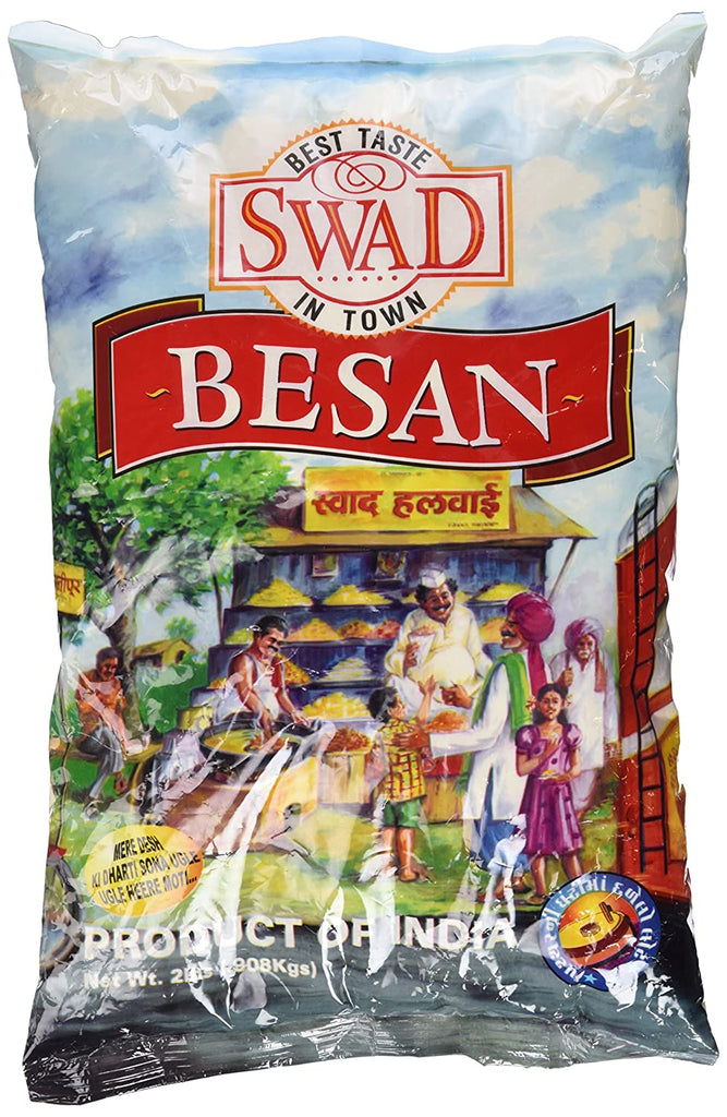 Swad Besan Flour (Chick Peas Flour) Flour Prayosha Spices 2Lb 