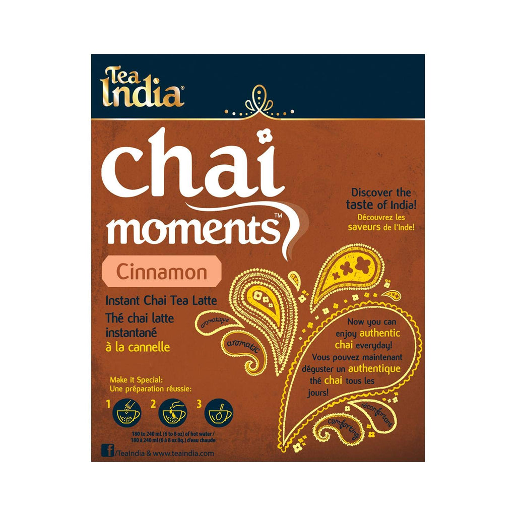 Tea India Chai Moments, Cinnamon Tea Malabar 10 Sachets 223 g / 7.9 Oz 