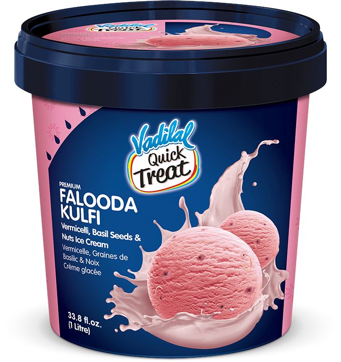 Vadilal Falooda Pisra Kulfi 1 ltr tub Frozen Foods Vadilal 1 litre 