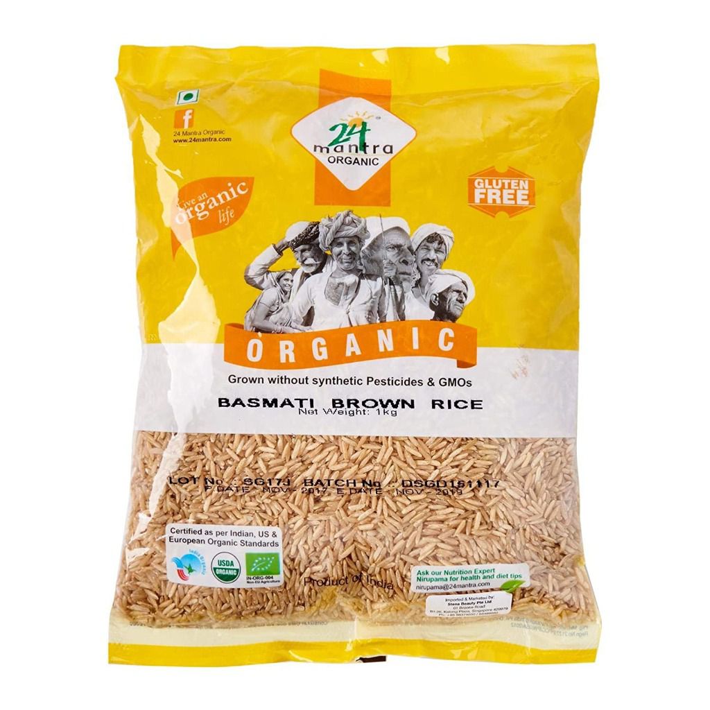 24 Mantra Organic Basmati Brown Rice Rice 24 Mantra 2 LB 