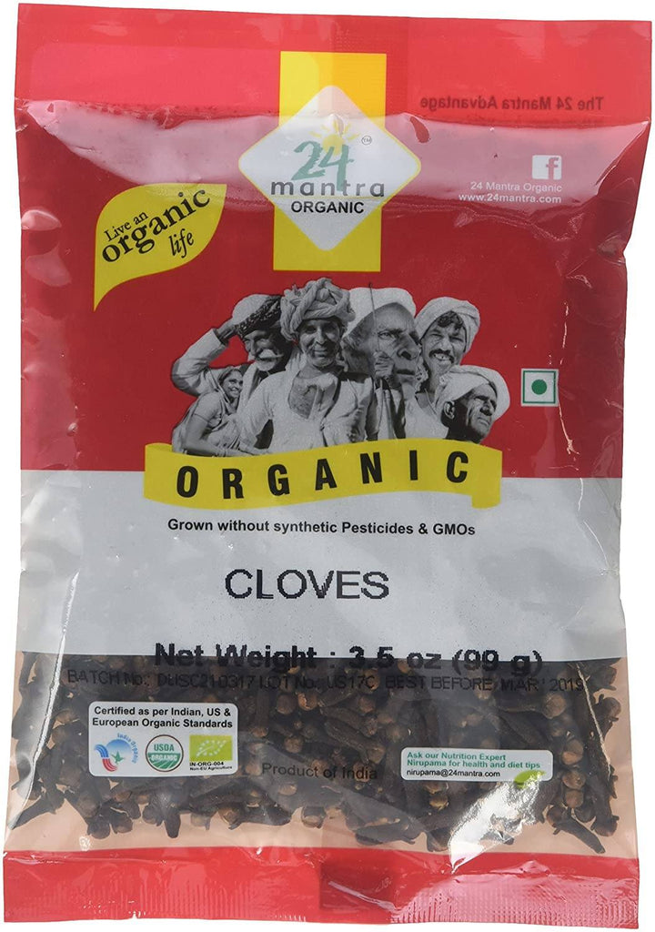 24 Mantra Organic Cloves Spice 24 Mantra 3.5 Oz / 100 g 