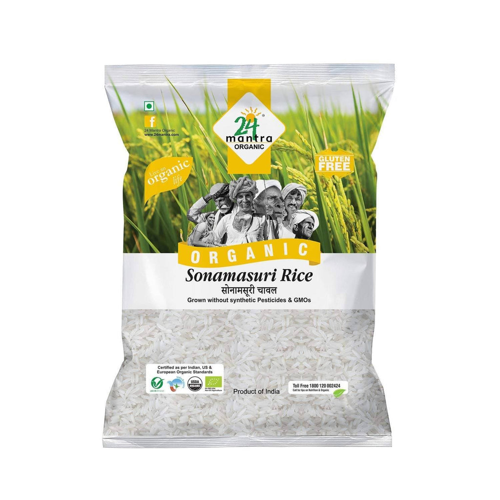 24 Mantra Organic Sona Masuri White Rice Rice 24 Mantra 10lb 
