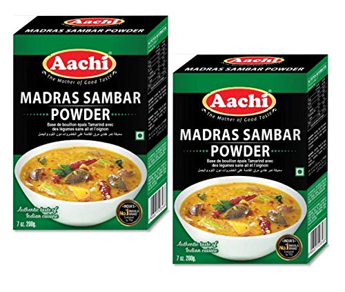 Aachi Madras Sambar Powder Spices Vadilal 200 gms 