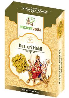 Ancient Veda Kasturi Haldi puja Divine Supplies 30 grams (1 Oz) 