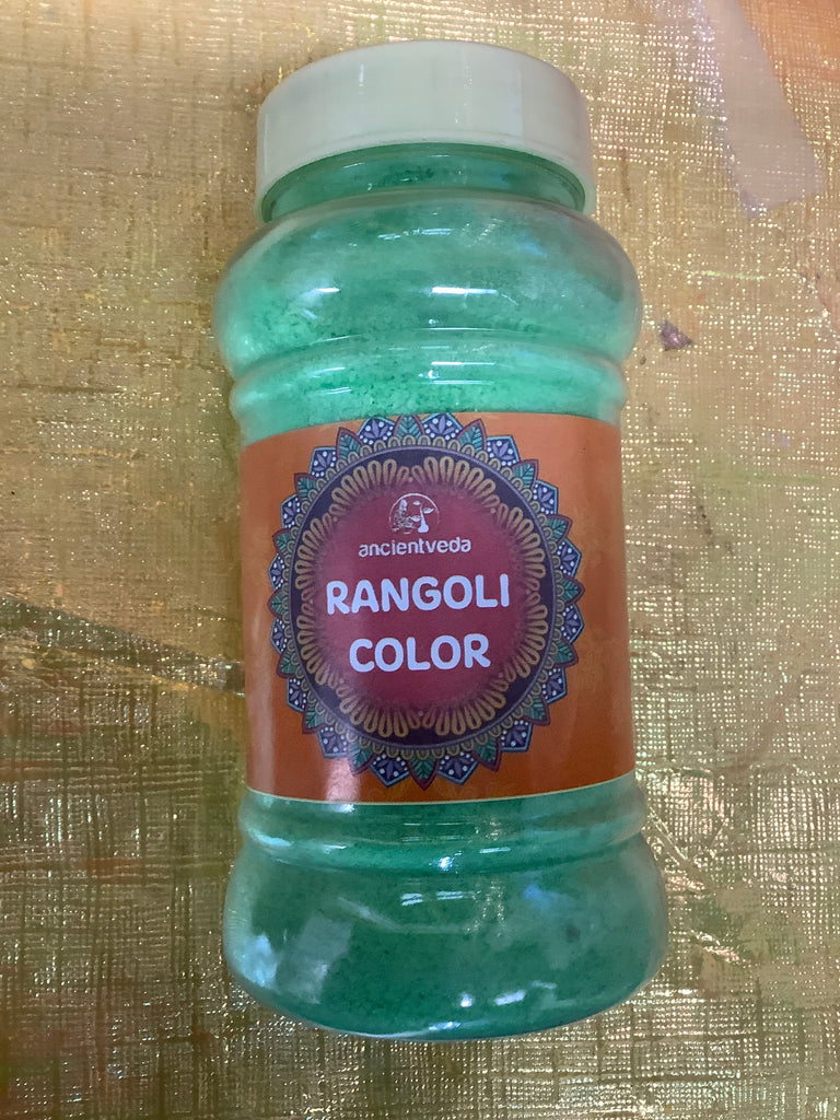 Ancient Veda - Rangoli Color Prayosha Spices Light Green - 500 Grams 