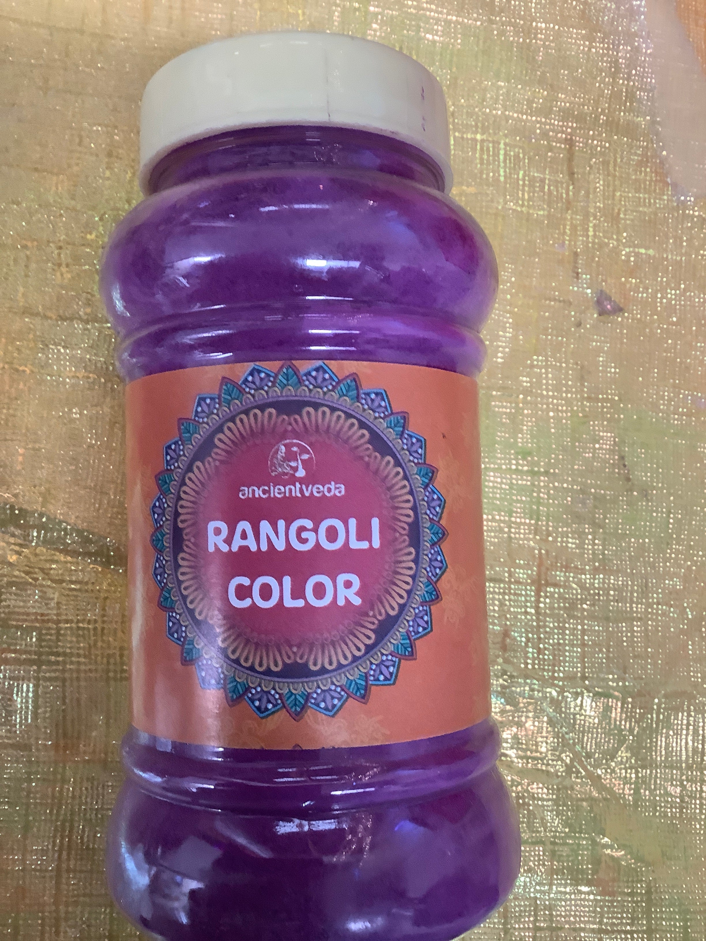 Rangoli Powder - White and 4 Colors, 500 g