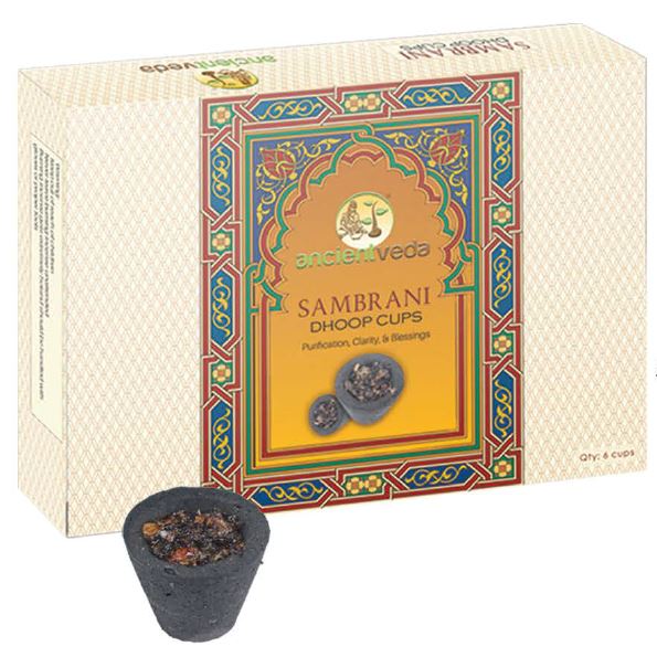 Ancient Veda Sambrani Dhoop Cups puja Divine Supplies 12 Cups 