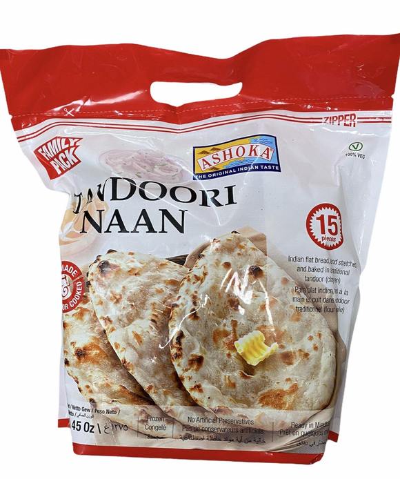 Ashoka Tandoori Naan Frozen Foods Malabar 426g (15 Oz) 
