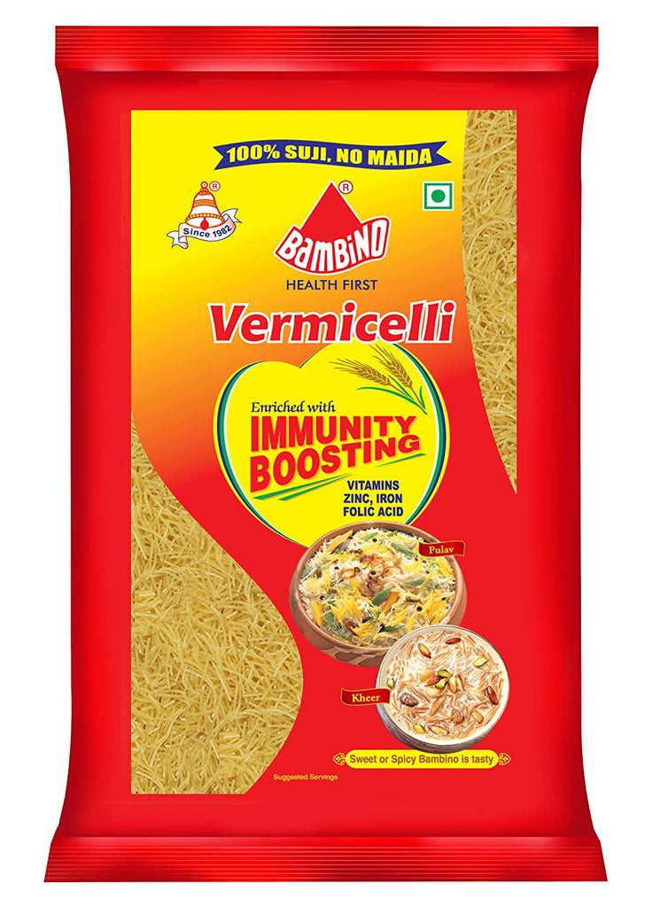 Bambino Vermicelli, Roasted Pouch Vermicelli Sri Sairam Foods 850 g 