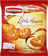Britannia Little Hearts Biscuits Snacks Prayosha Spices 75 Grams 