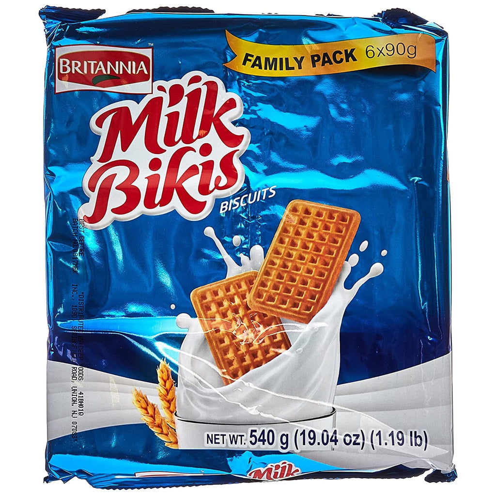 Britannia Milk Bikis Biscuits Value Pack Snacks Deep 19.04 oz / 540 g 