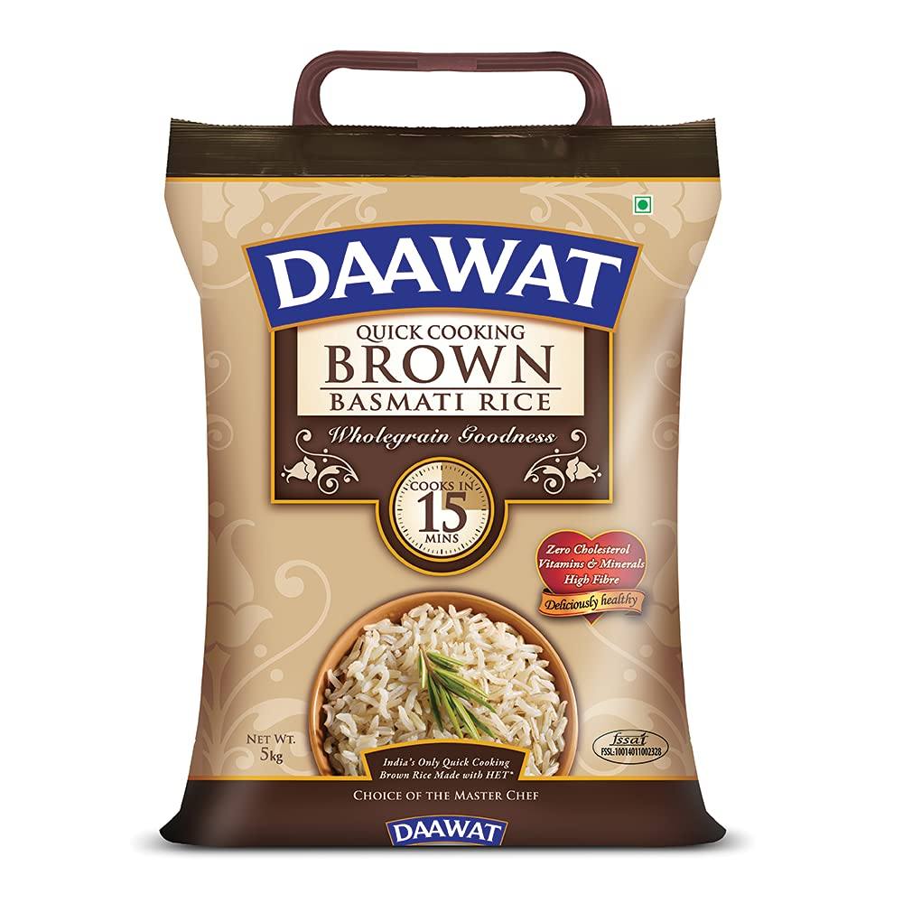 DAAWAT Brown Basmati Rice Rice Prayosha Spices 10 LB 