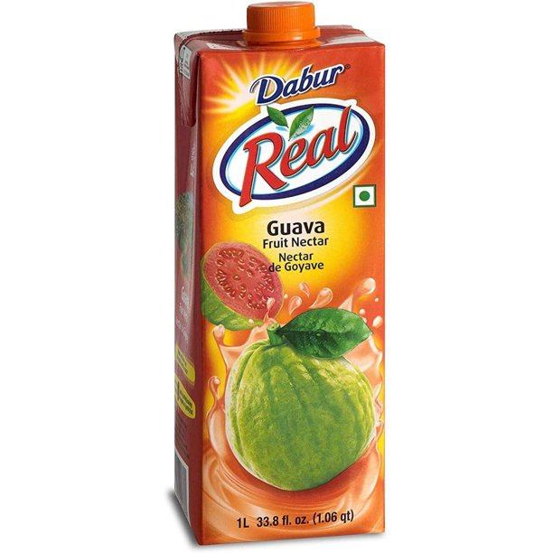 Dabur Real Guava Juice Fruit Nectar Juice Deep 1 Litr 