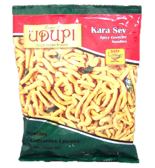 Deep Kara Sev Spicy Crunchy Noodles Snacks IndiaSuperMart 7 OZ (200 Grams) 