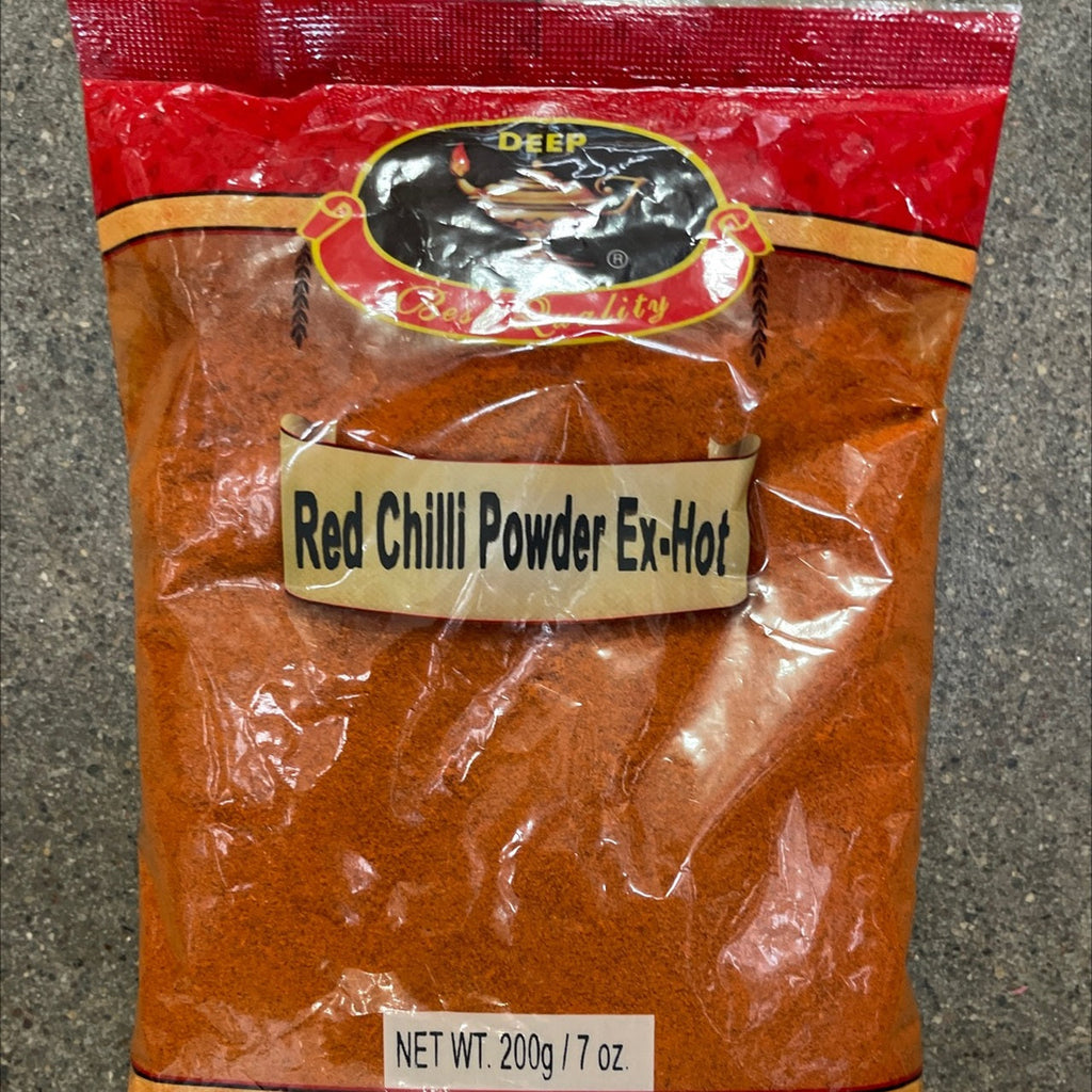 Deep Red Chilli Powder Extra Hot Spice Deep 7oz 
