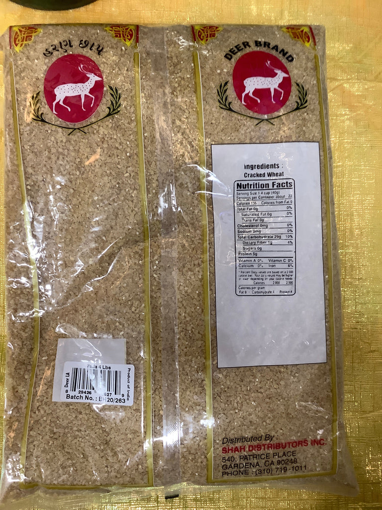 Deer Fada Cracked Wheat Large #1 Spice Shah Distributors 