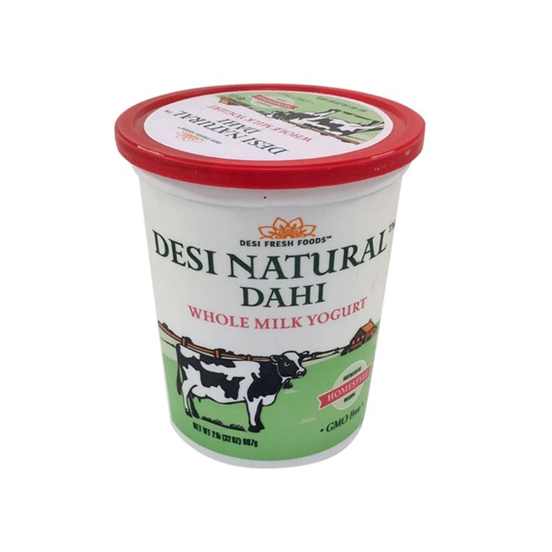 Desi Natural Dahi – Organic Whole Milk Yogurt Dairy DAAKS Whole Milk 32 oz / 2 LB 