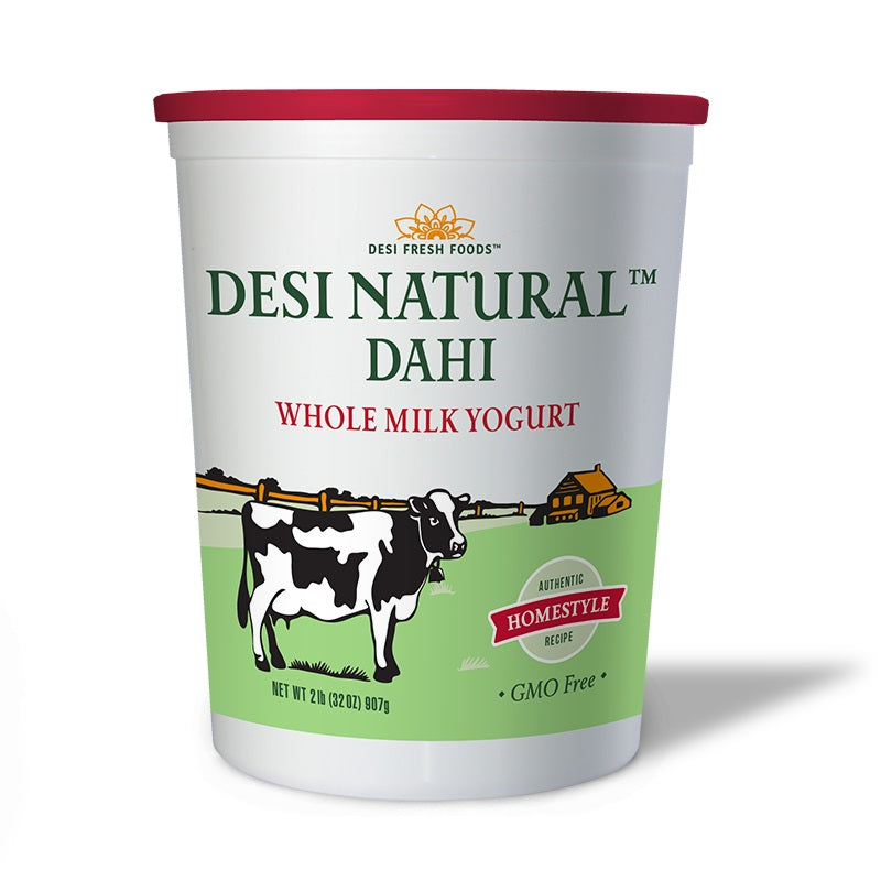 Desi Natural Dahi – Organic Whole Milk Yogurt Dairy DAAKS Whole Milk 64 Oz / 4 LB 