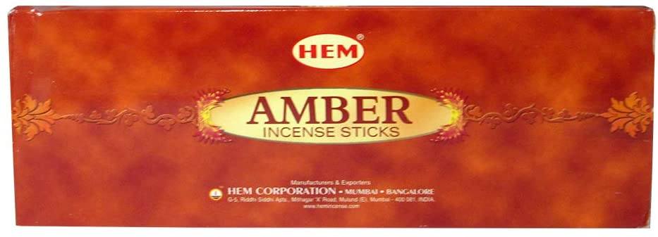 HEM Amber Agarbatti puja India Imports & Exports 1 box 