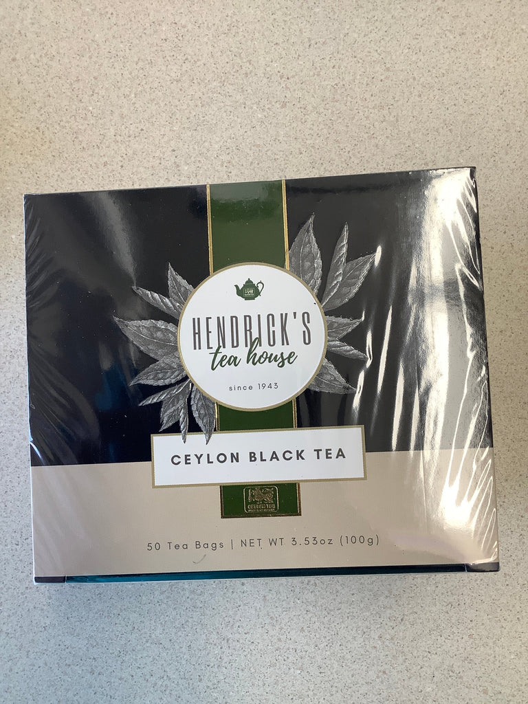 Hendricks Tea House - Ceylon Black Tea Tea/Coffee Hendricks Tea House 100 Grams 50 Tea Bags 