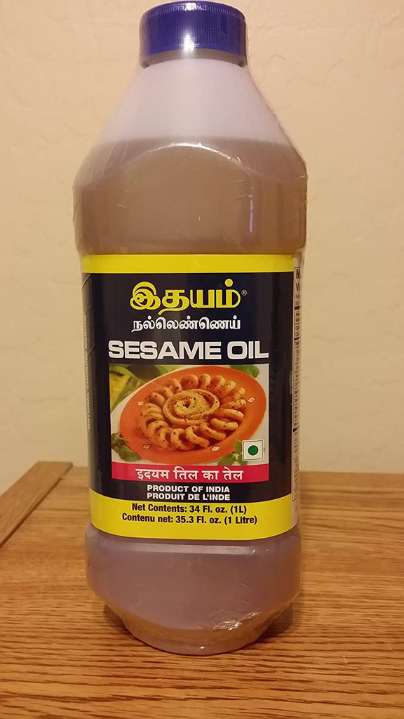 Idhayam Gingelly/Sesame Oil Oil India Imports & Exports 1 Ltr 