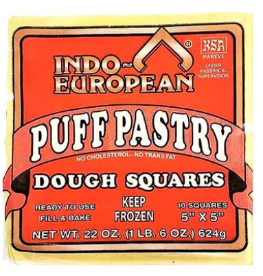 Indo-European Puff Pastry Squares Snacks Sri Sairam Foods 22 Oz 