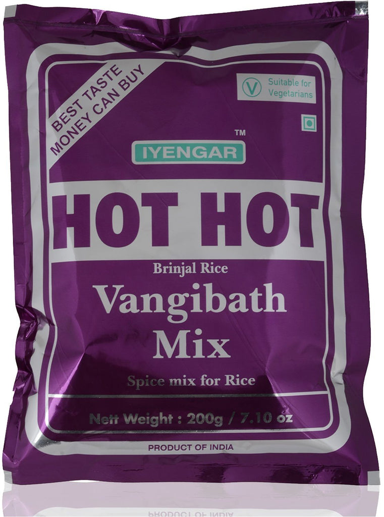 Iyengar Hot Hot Vangibath Mix Spices Babco 200 gms 