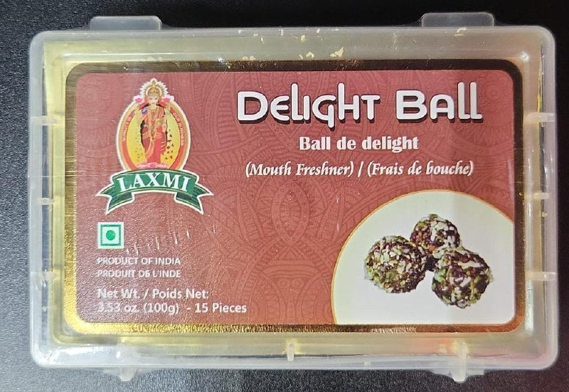 Laxmi Delight Ball Mouth Freshner Health House Of Spices 100 g / 3.53 Oz 15 Pieces 