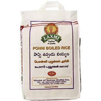 Laxmi Ponni Boiled Rice Rice House Of Spices 10lb 