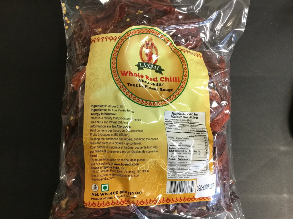 Laxmi Red Chili Whole Spice House Of Spices 100g 