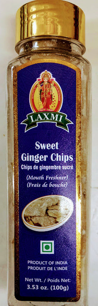 Laxmi Sweet Ginger Chips Health House Of Spices 100 g / 3.53 Oz 