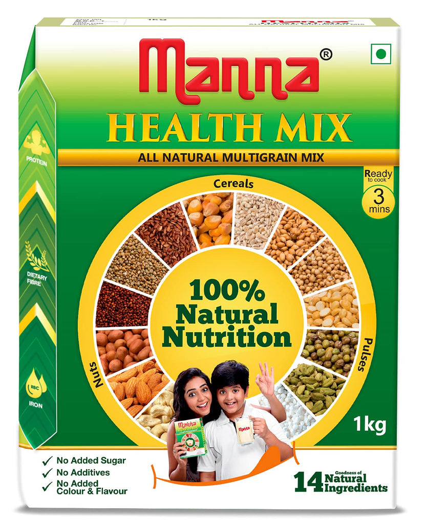 Manna Health Mix Nutrition Drinks & Shakes Vadilal 1 KG 