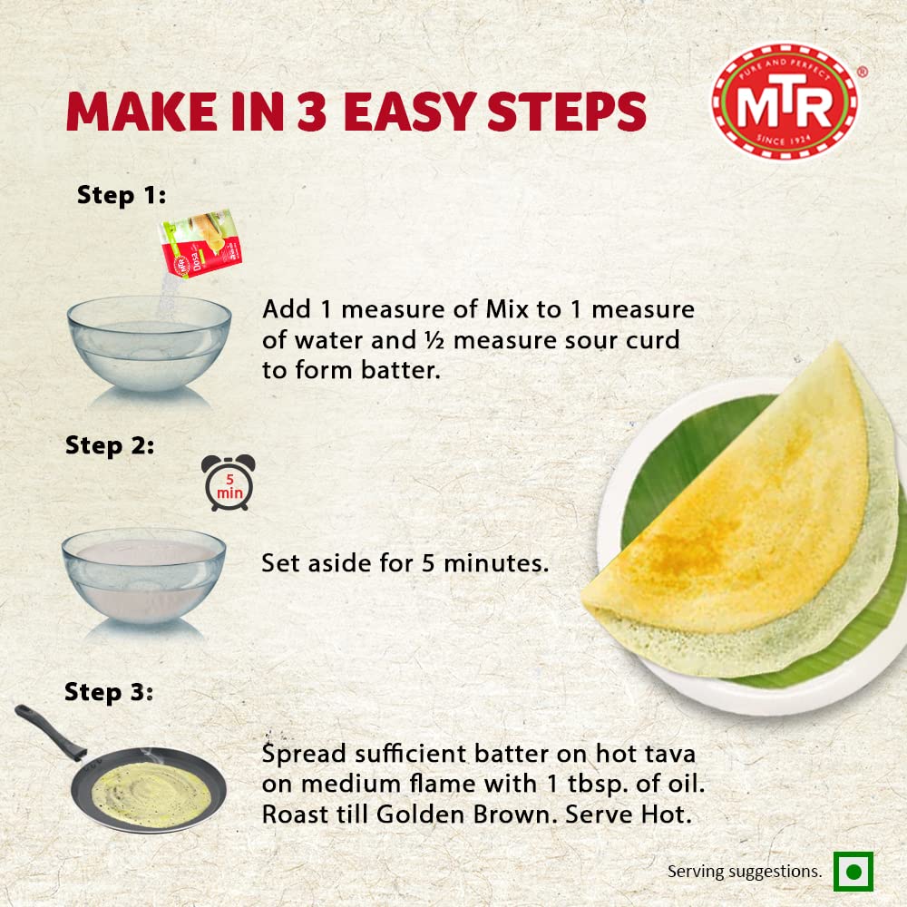 MTR Breakfast Mix Dosa Instant Mix Sri Sairam Foods 