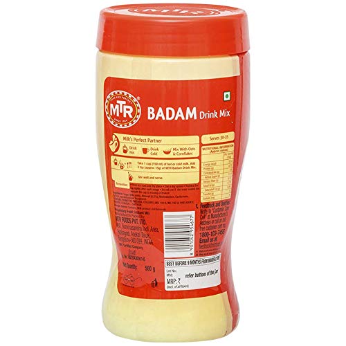 MTR Instant Badam Drink Mix Pet Jar Dessert Sri Sairam Foods 