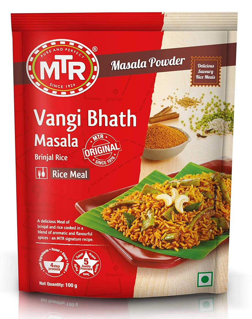MTR Vangi Bhath Masala Instant Mix Rani Foods 100 grams 