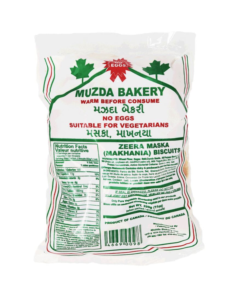 Muzda Bakery Makhania Biscuits eggless Prayosha Spices 300 grams 