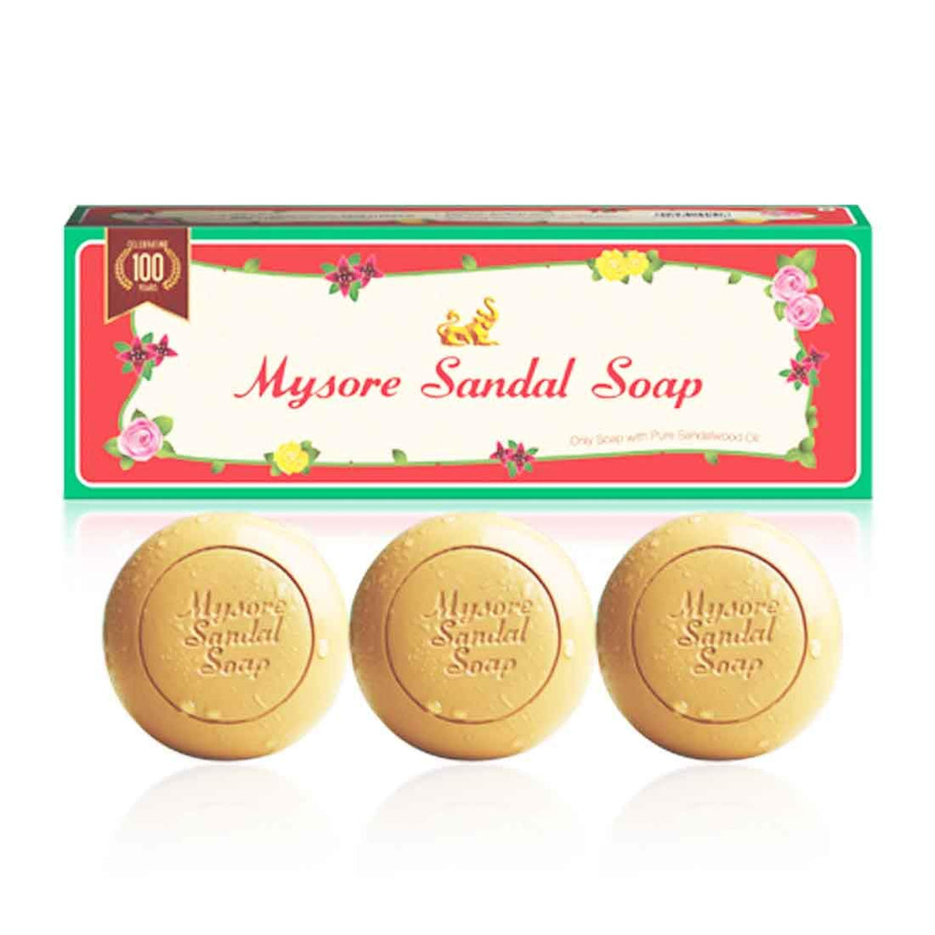 Mysore Sandal Soap Prayosha Spices 150g (Pack of 3) 